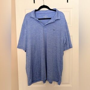 Vineyard Vines Men's Light Blue Performance Polo XXL